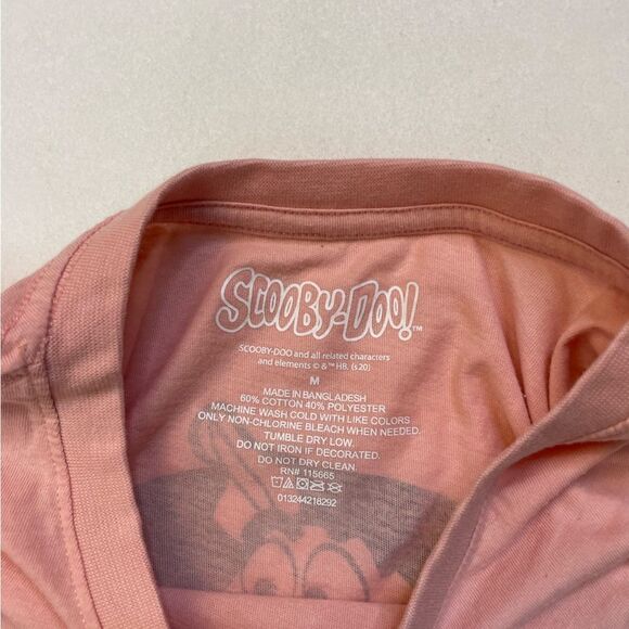 Scooby Doo Graphic T-shirt Women Medium Pink Long Sleeve - Picture 5 of 6